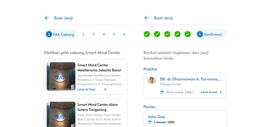 Easier consultation booking with Smart Mind Center App
